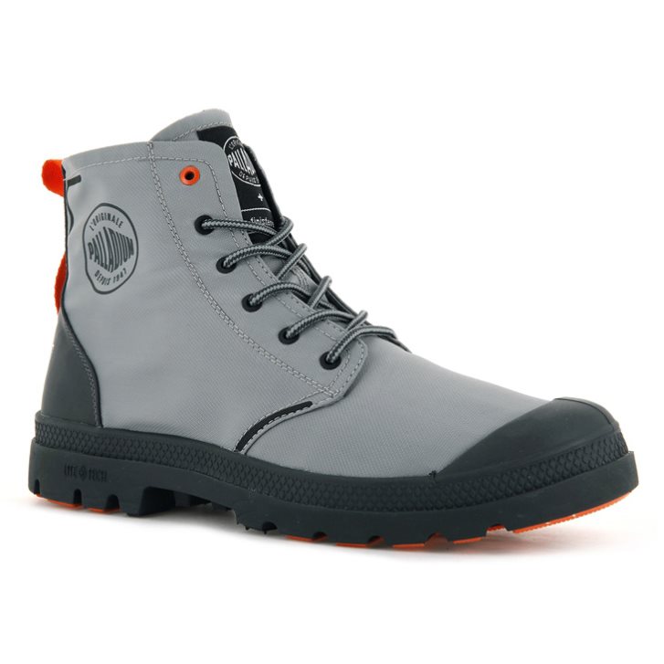 Grey Palladium Pallafin Recycle Men's Boots | ZA-639TWOC