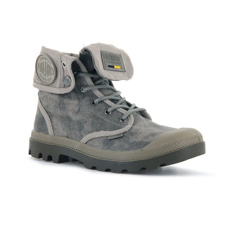 Grey Palladium Pampa Baggy WAX Women's Boots | ZA-261ZTAP