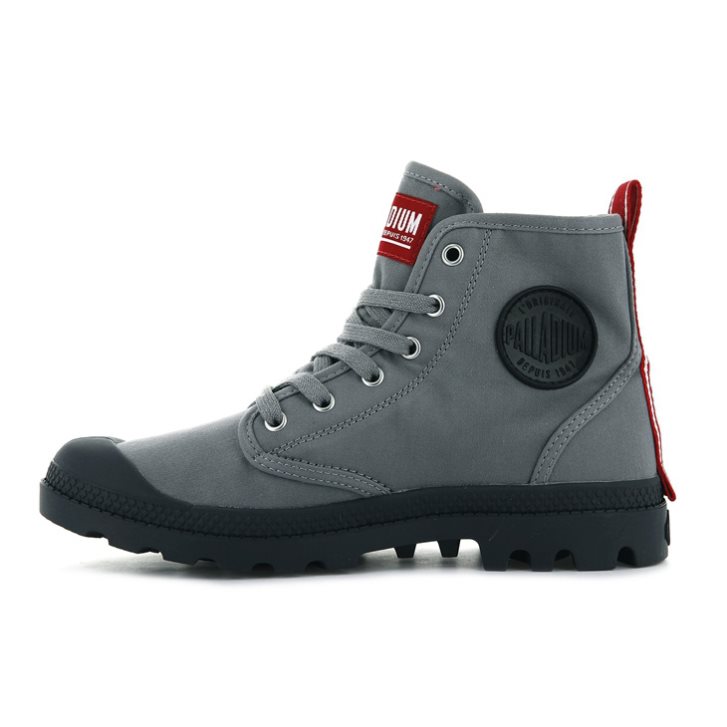 Grey Palladium Pampa Hi Dare Men's Boots | ZA-294IDTV