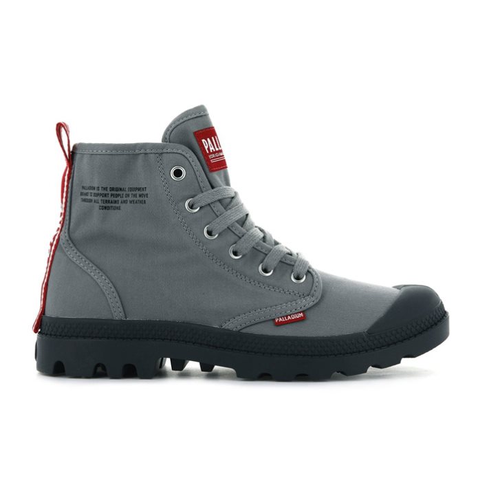 Grey Palladium Pampa Hi Dare Men\'s Boots | ZA-294IDTV