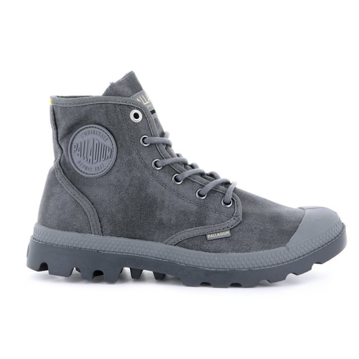 Grey Palladium Pampa Hi WAX Men\'s Boots | ZA-314LCYT