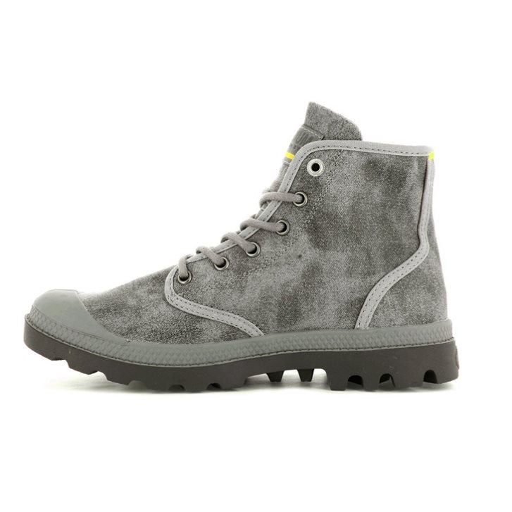 Grey Palladium Pampa Hi WAX Men's Boots | ZA-670KNMZ