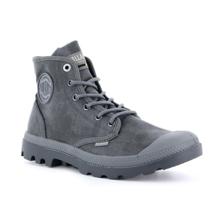 Grey Palladium Pampa Hi WAX Women's Boots | ZA-486QAFB