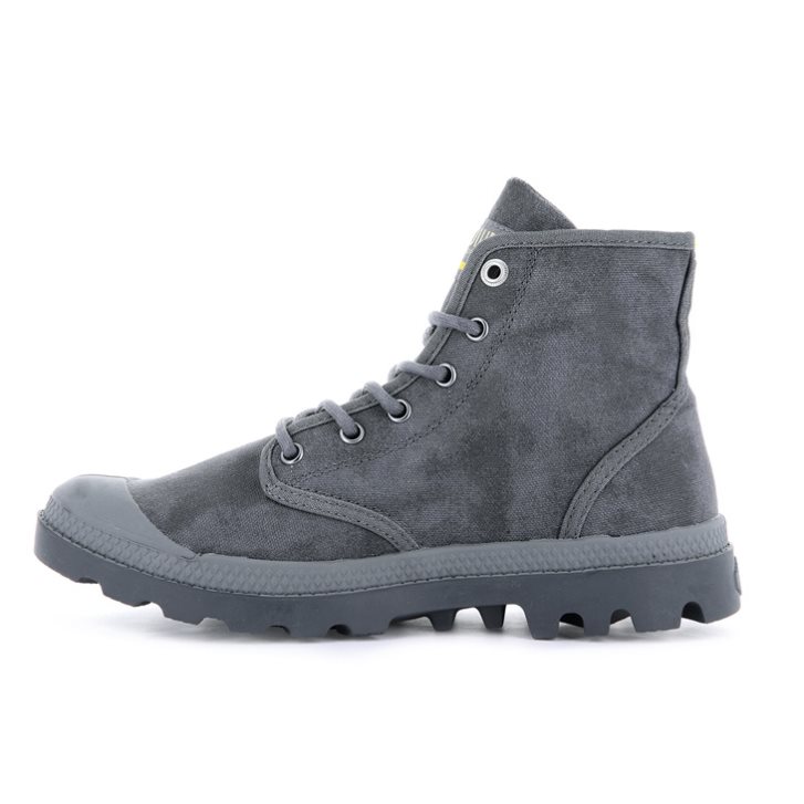 Grey Palladium Pampa Hi WAX Women's Boots | ZA-486QAFB