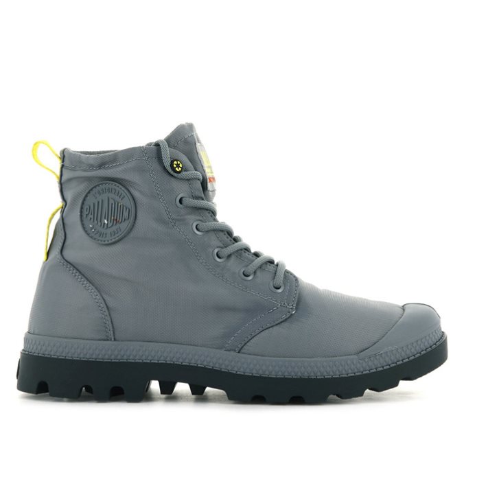 Grey Palladium Pampa Recycle Waterproof+ 2 Men\'s Boots | ZA-325UMHD