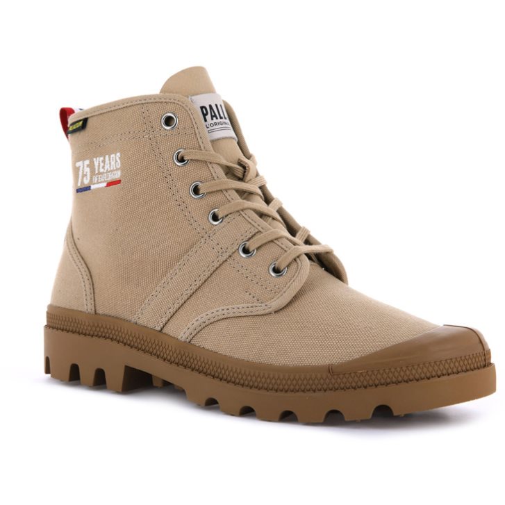 Khaki Palladium Pallabrousse Legion 75th Women's Boots | ZA-740RGXS