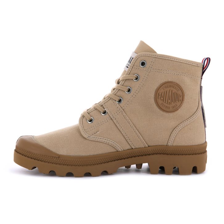 Khaki Palladium Pallabrousse Legion 75th Women's Boots | ZA-740RGXS