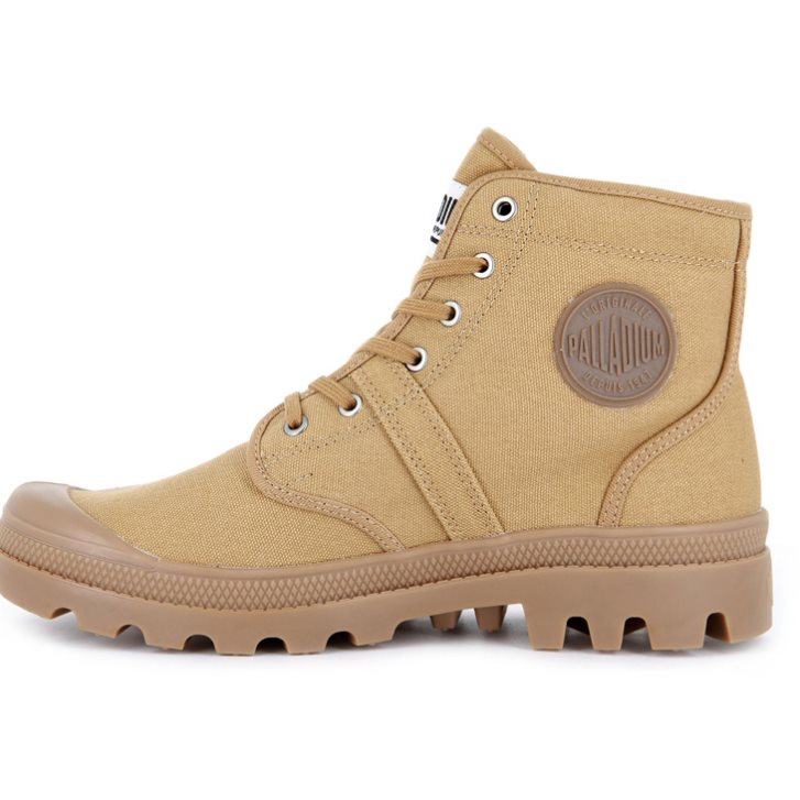 Khaki Palladium Pallabrousse Legion Women's Boots | ZA-018QCAS