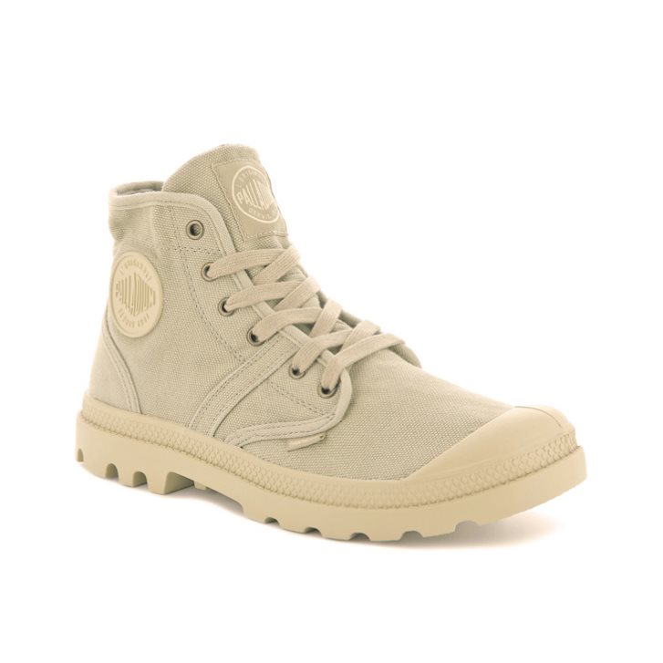 Khaki Palladium Pallabrousse Men's Boots | ZA-873MPKT