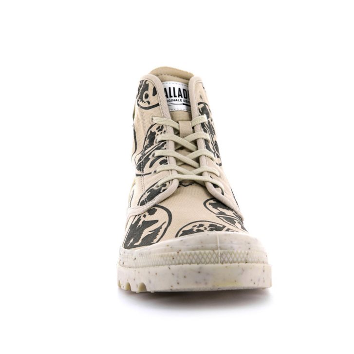 Khaki Palladium Pampa Eco-versary 75th Women's Boots | ZA-961WDAX