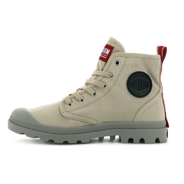 Khaki Palladium Pampa Hi Dare Women's Boots | ZA-498ZOBY