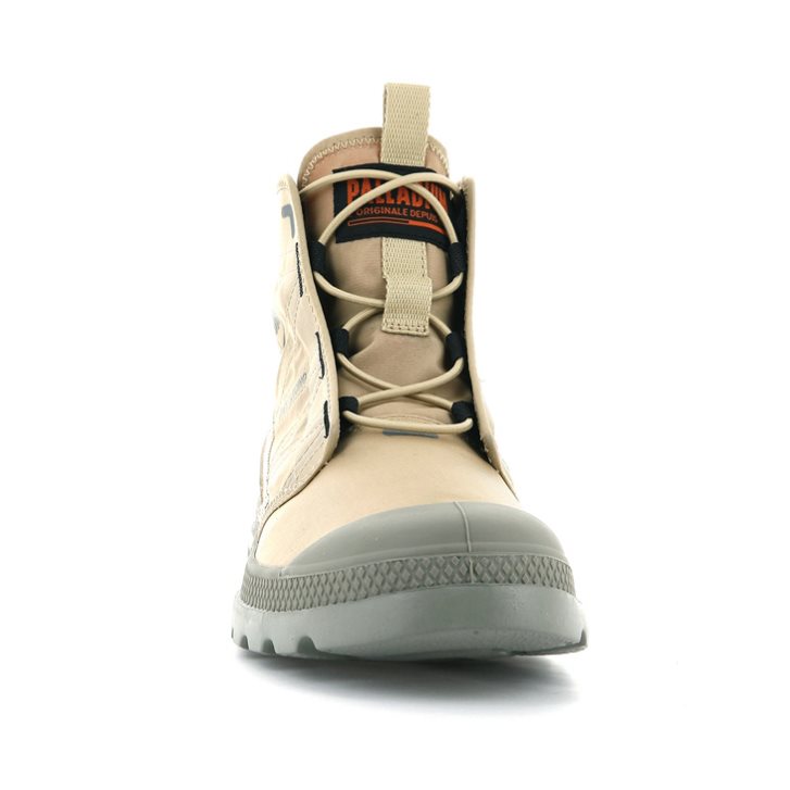 Khaki Palladium Pampa Travel Lite Men's Boots | ZA-378HTOL