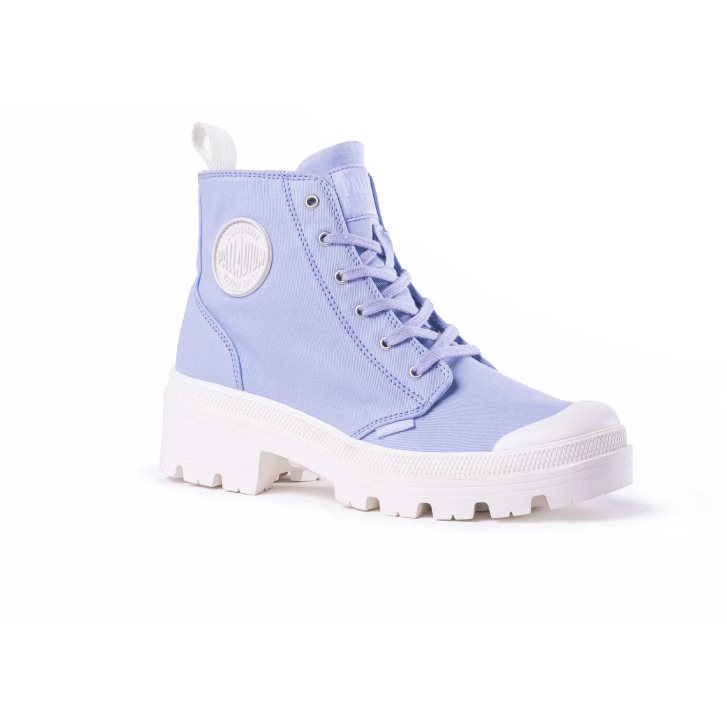 Lavender Palladium Pallabase Twill Women's Boots | ZA-583LGZD