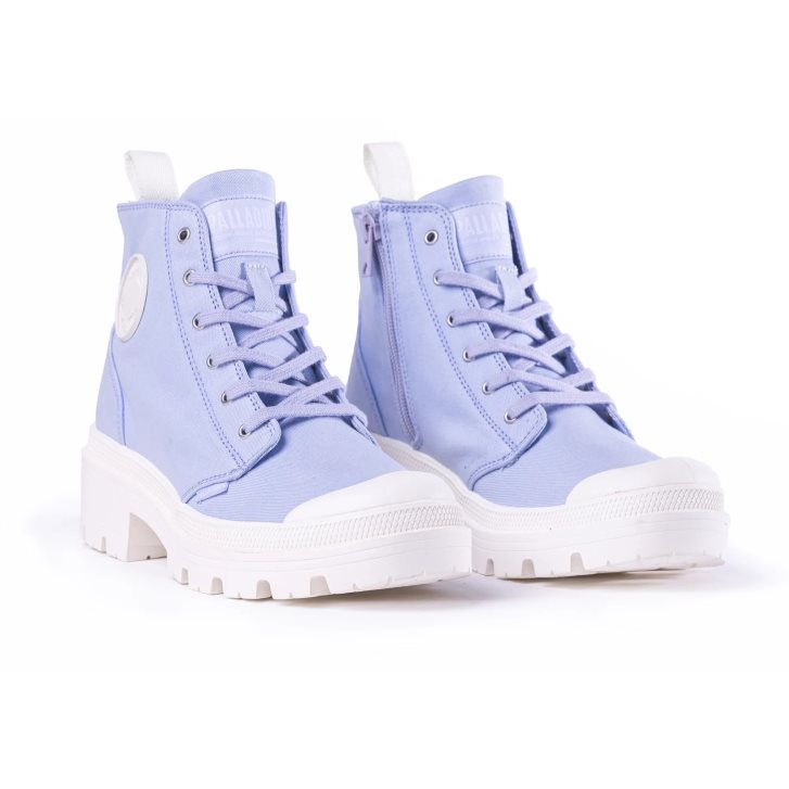 Lavender Palladium Pallabase Twill Women's Boots | ZA-583LGZD