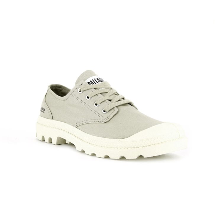 Light Green Palladium Pampa OX Organic II Men's Oxfords Shoes | ZA-047UAFI