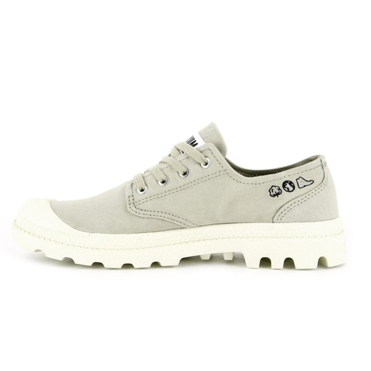 Light Green Palladium Pampa OX Organic II Women's Oxfords Shoes | ZA-367NAKI