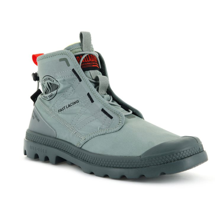 Light Green Palladium Pampa Travel Lite Men's Boots | ZA-905DFHY