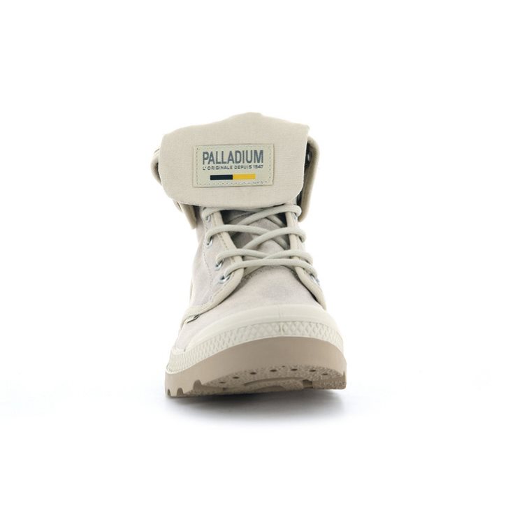 Light Grey Palladium Pampa Baggy WAX Women's Boots | ZA-548MEFD