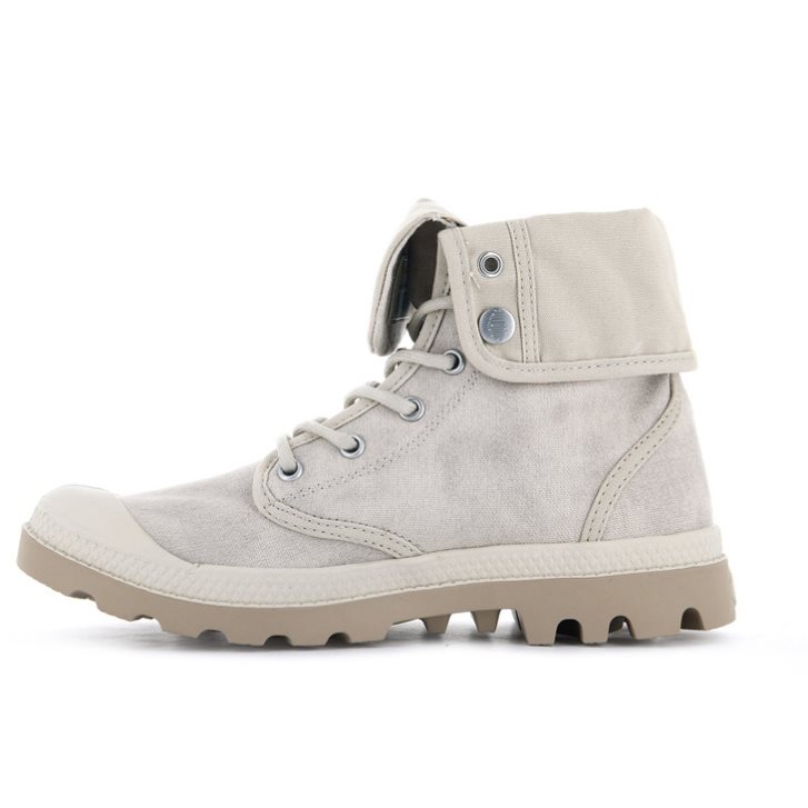 Light Grey Palladium Pampa Baggy WAX Women's Boots | ZA-548MEFD