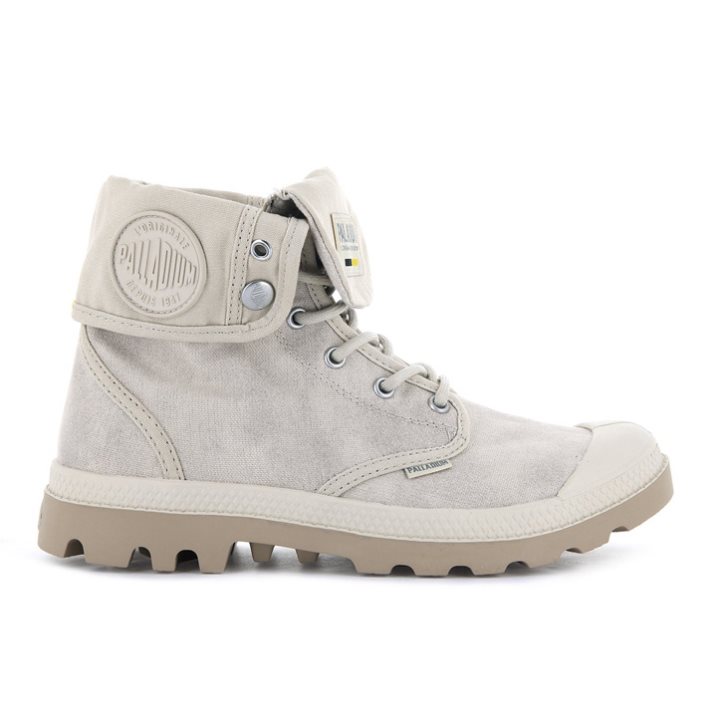 Light Grey Palladium Pampa Baggy WAX Women\'s Boots | ZA-548MEFD