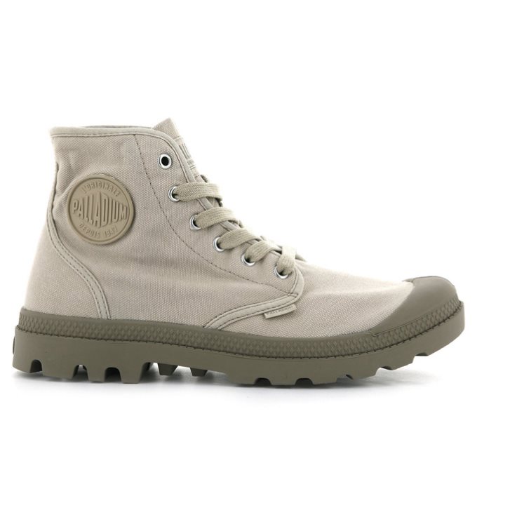 Light Grey Palladium Pampa Hi Men\'s Boots | ZA-512DUSQ