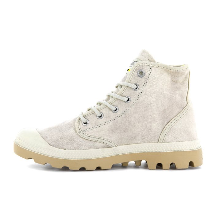 Light Grey Palladium Pampa Hi WAX Women's Boots | ZA-514CMAG