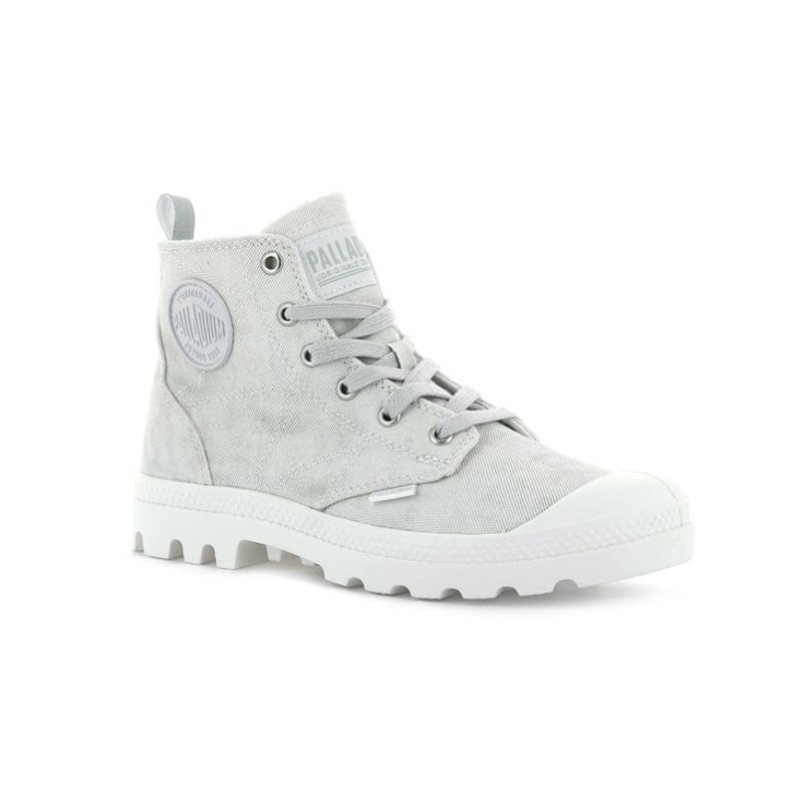 Light Grey Palladium Pampa Zip Desertwash Women's Boots | ZA-910IWZK