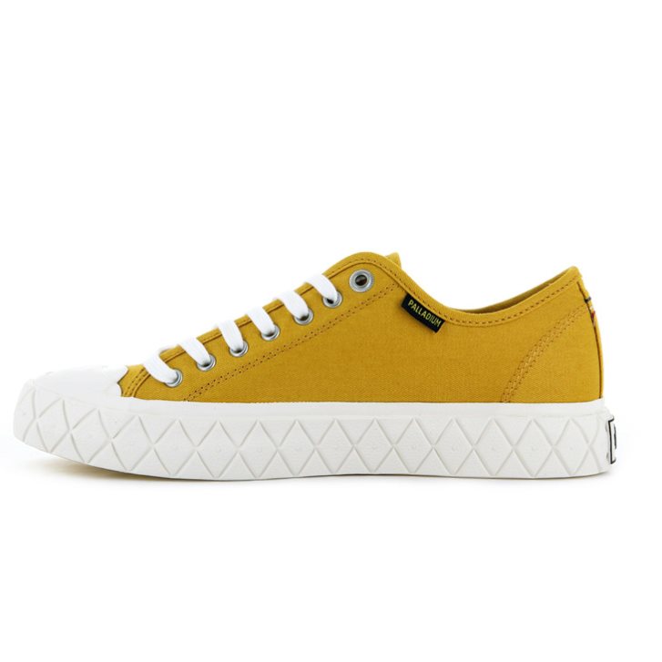 Mustard Palladium Palla Ace Canvas Low Tops Women's Sneakers | ZA-928SVPF