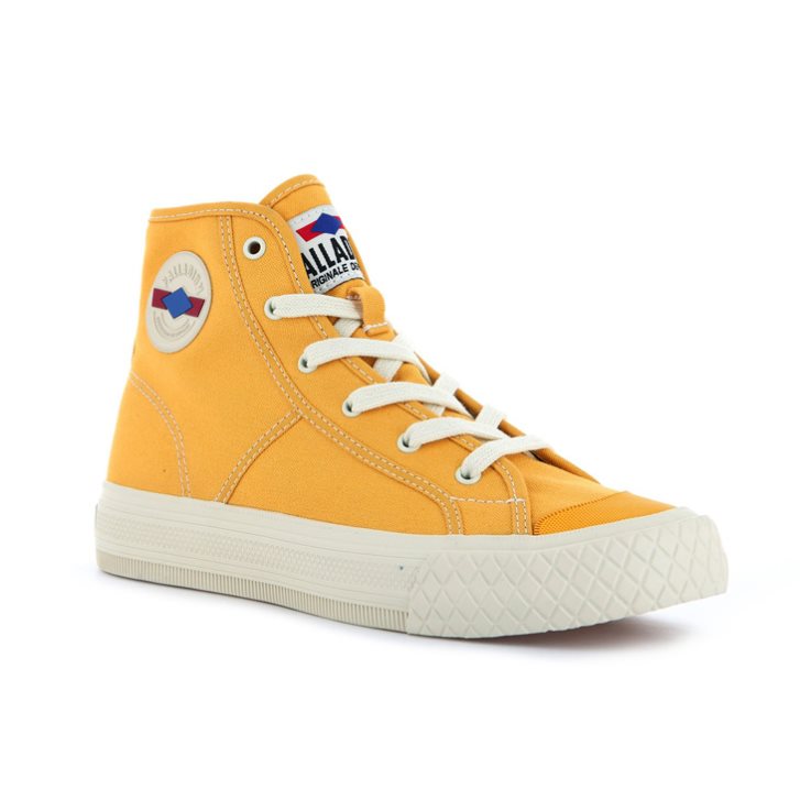 Mustard Palladium Palla Louvel High Tops Women's Sneakers | ZA-053UKDT