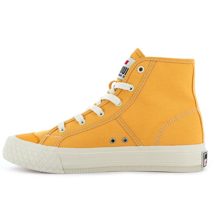 Mustard Palladium Palla Louvel High Tops Women's Sneakers | ZA-053UKDT