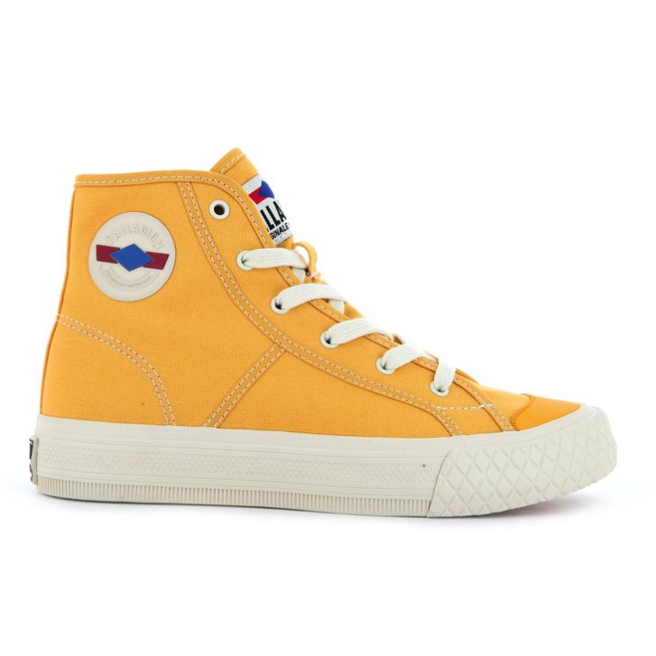 Mustard Palladium Palla Louvel High Tops Women\'s Sneakers | ZA-053UKDT