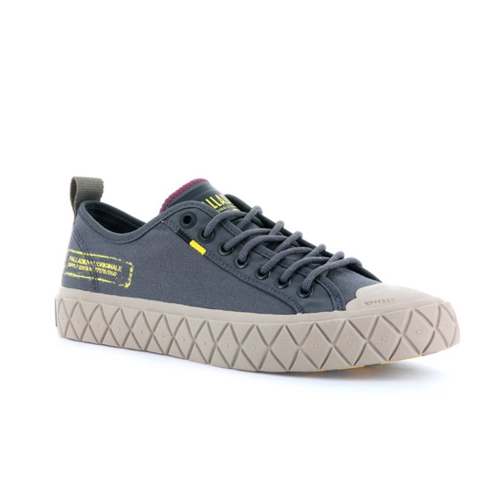 Navy Palladium Palla Ace Supply LO Low Tops Men's Sneakers | ZA-843DPBC