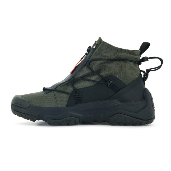 Olive Palladium Off-grid Hi Zip Waterproof + Women's Sneakers | ZA-043LWRG