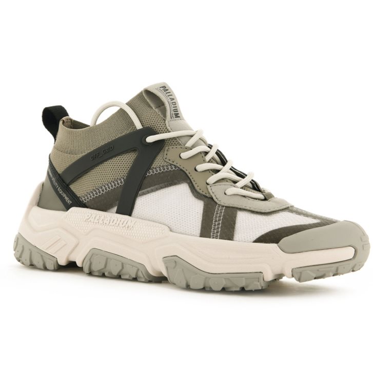 Olive Palladium Off-grid LO Adventure Men's Sneakers | ZA-470XNKL