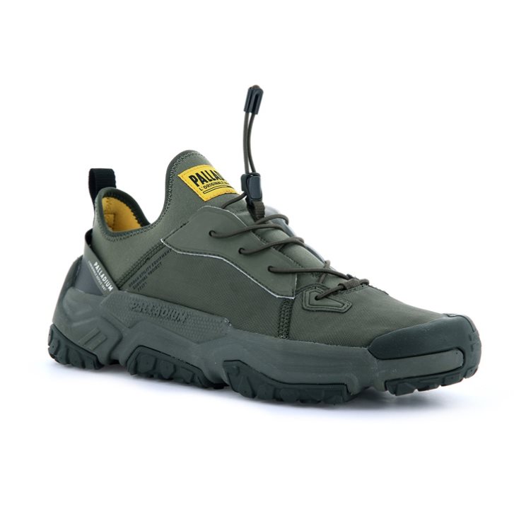 Olive Palladium Off-grid LO NYL Men's Sneakers | ZA-342BFXY