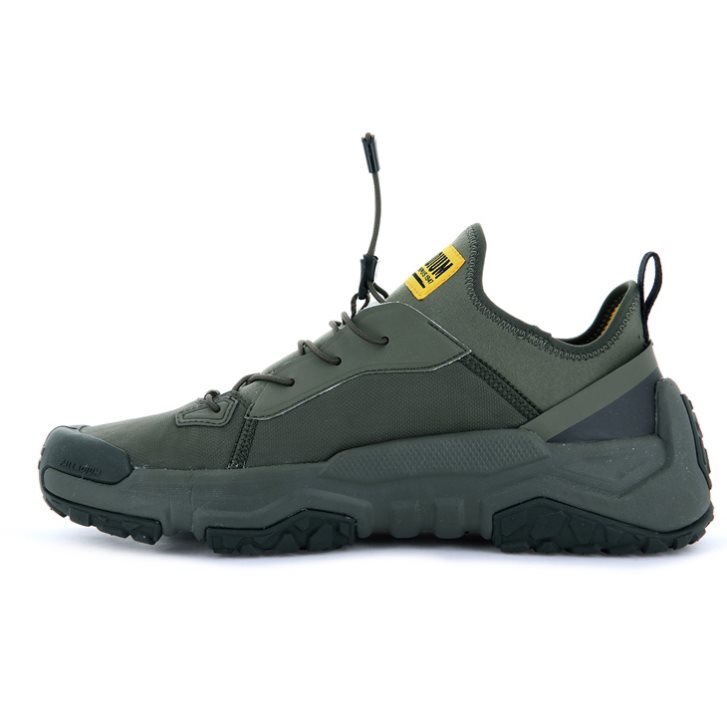 Olive Palladium Off-grid LO NYL Men's Sneakers | ZA-342BFXY