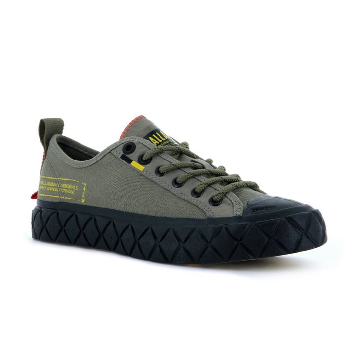 Olive Palladium Palla Ace Supply LO Low Tops Men's Sneakers | ZA-195ILRA