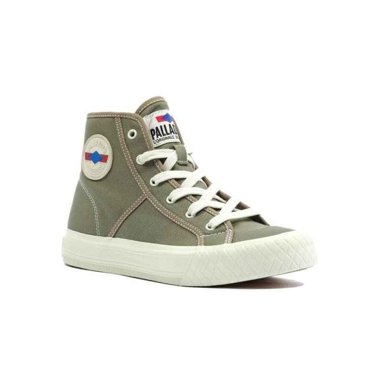 Olive Palladium Palla Louvel High Tops Men's Sneakers | ZA-429PGVZ