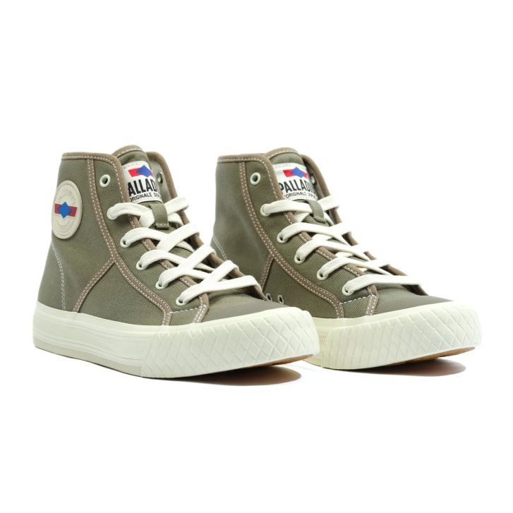 Olive Palladium Palla Louvel High Tops Men's Sneakers | ZA-429PGVZ