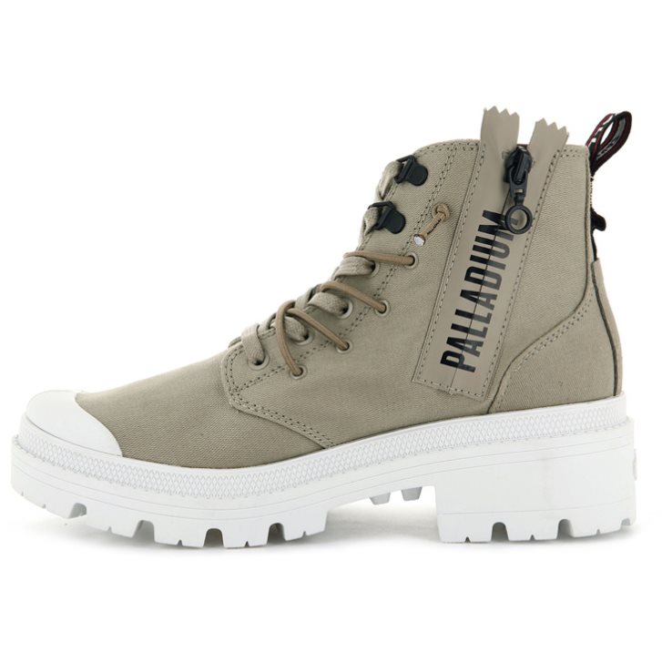 Olive Palladium Pallabase Metro Women's Boots | ZA-816GUTP