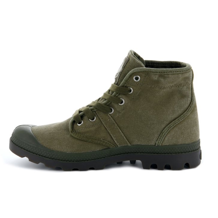 Olive Palladium Pallabrousse Men's Boots | ZA-465DBHM