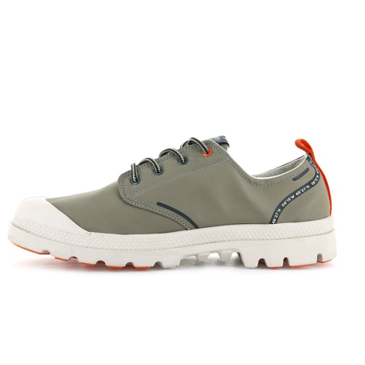 Olive Palladium Pallafin RC LOW WP+ Men's Oxfords Shoes | ZA-507VRSC