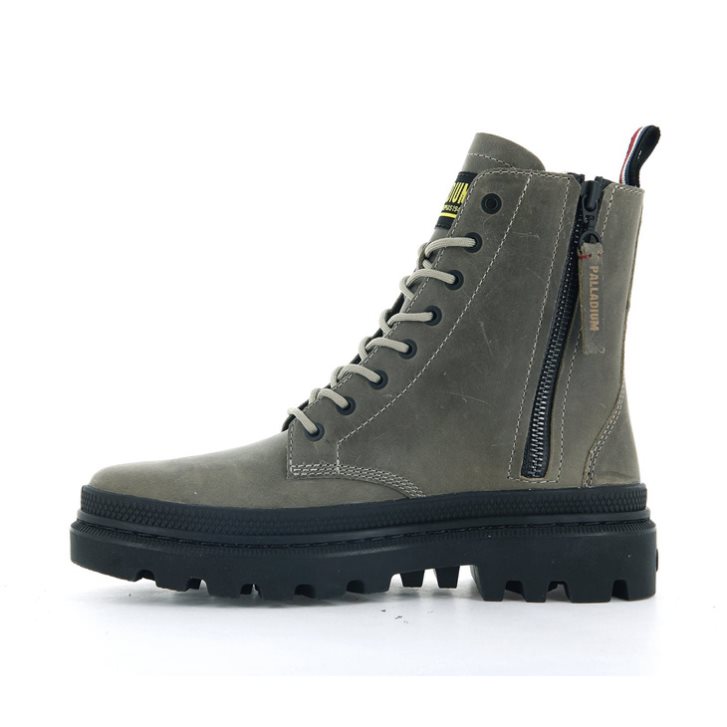 Olive Palladium Pallatrooper Off-3 Men's Boots | ZA-642KYMF