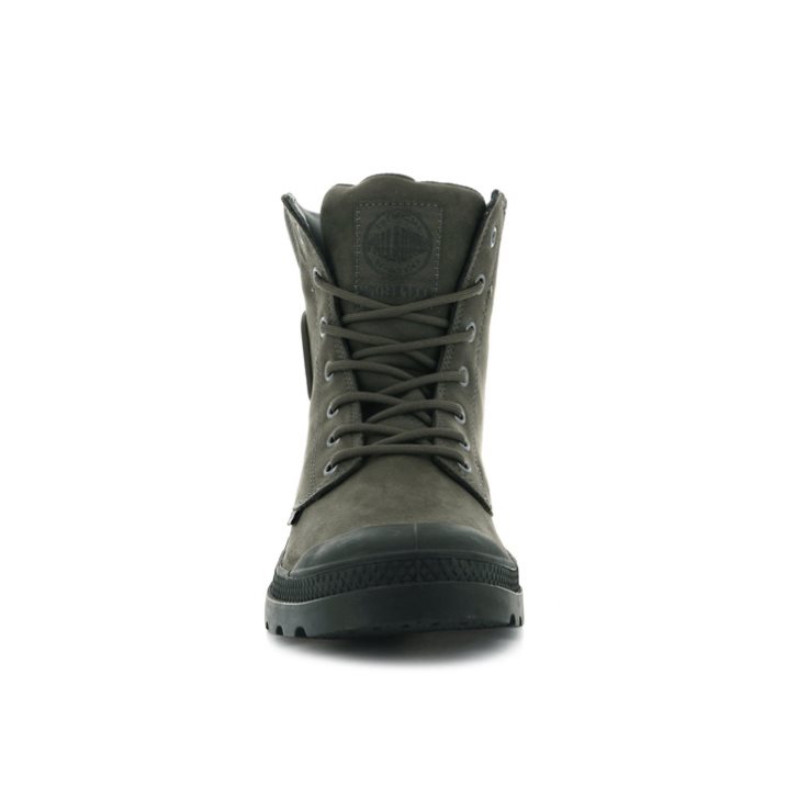 Olive Palladium Pampa Cuff WP LUX Women's Boots | ZA-893CLMQ