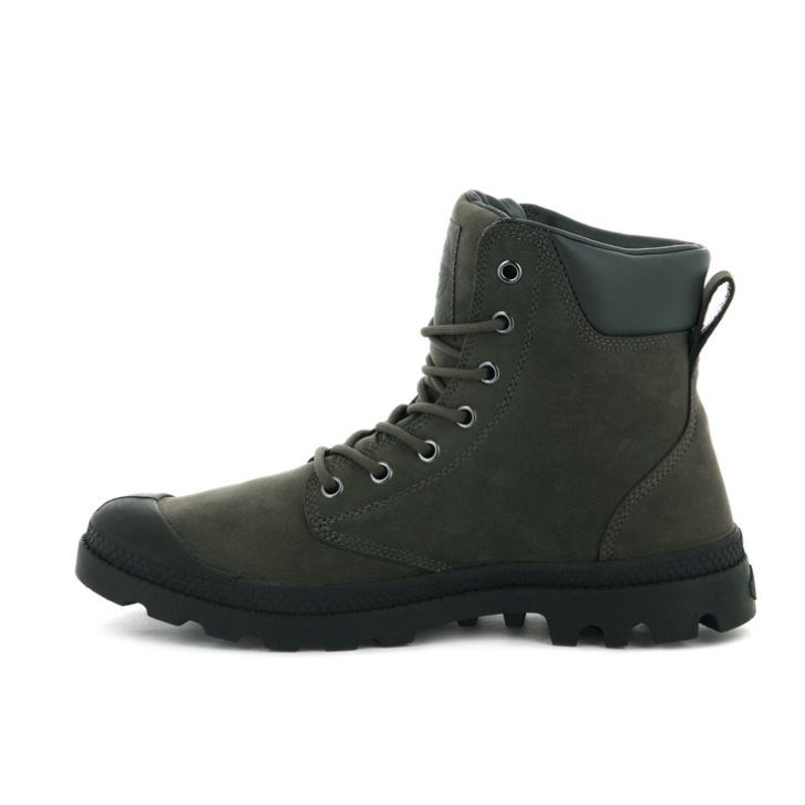 Olive Palladium Pampa Cuff WP LUX Women's Boots | ZA-893CLMQ