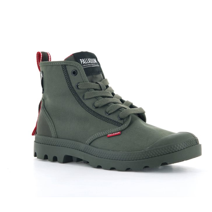 Olive Palladium Pampa Dare 2 Survive Women's Boots | ZA-869LJDQ