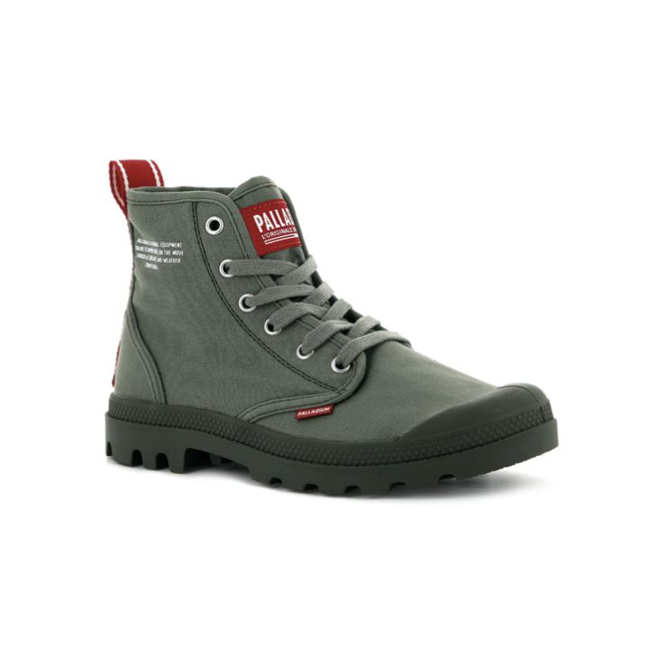 Olive Palladium Pampa Hi Dare Men's Boots | ZA-495TMBV