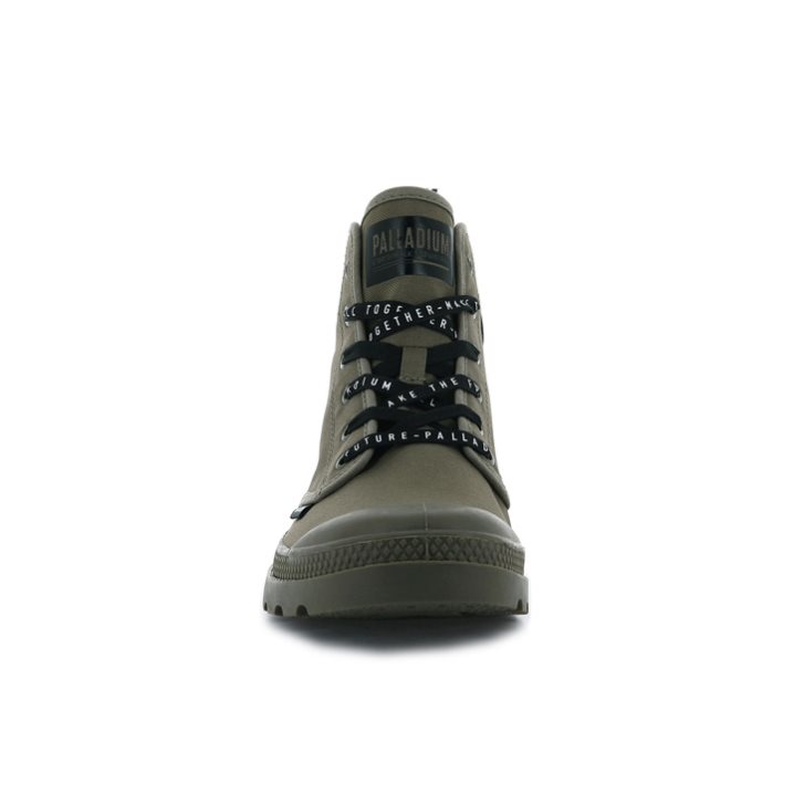 Olive Palladium Pampa Hi Future Women's Boots | ZA-584YRWE