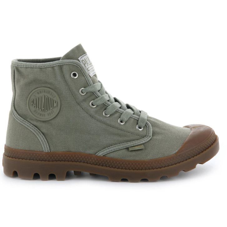 Olive Palladium Pampa Hi Men\'s Boots | ZA-953XSRW