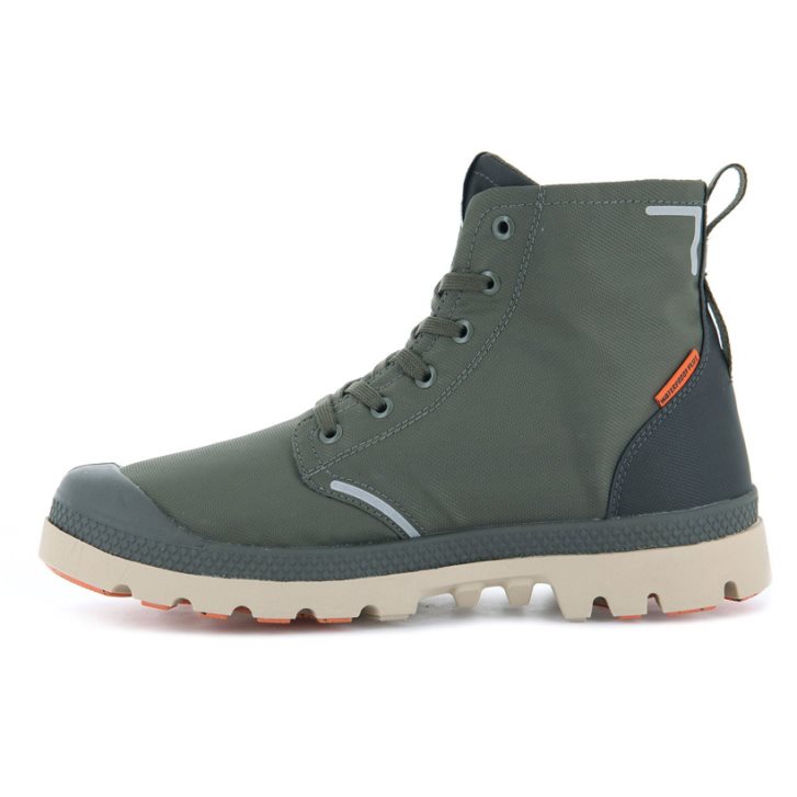 Olive Palladium Pampa Lite+ Recycle WP+ Men's Boots | ZA-302NXUH